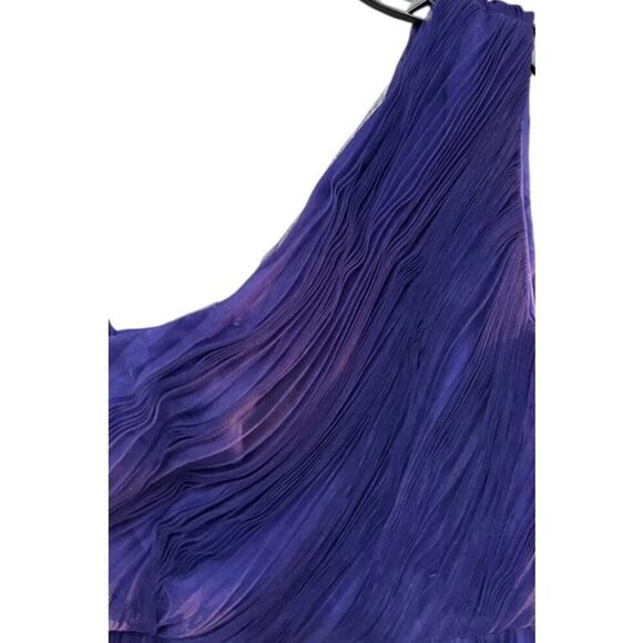 Hutch Xala One Shoulder Tiered Tulle Maxi Dress Size 6 Formal Party Cocktail - Picture 6 of 8